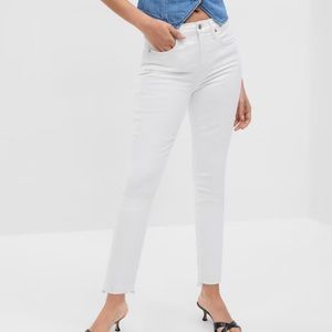 NWT Gap High Rise White Skinny Jeans